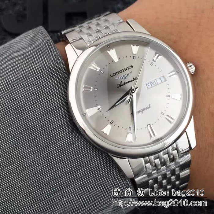 LONGINES浪琴 高貴時尚 西鐵城機芯男士精品腕表 WSS2470